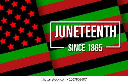 Juneteenth Freedom Day Africanamerican Independence Day Stock Vector ...