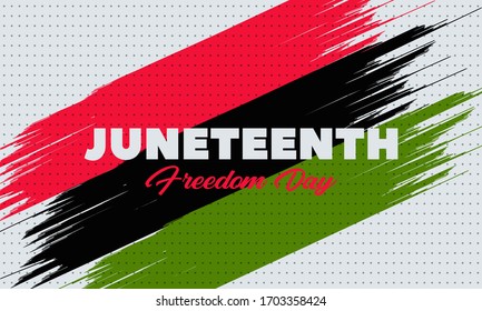 Juneteenth Freedom Day. African-American Independence Day, June 19. Juneteenth Celebrate Black Freedom. T-Shirt, banner, greeting card design.