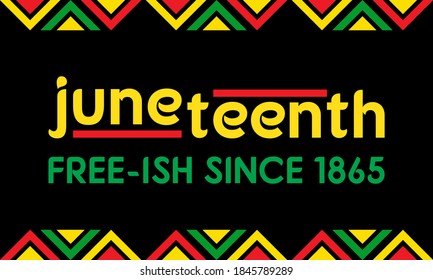 Juneteenth Freedom Day. African-American Independence Day, June 19. Juneteenth Celebrate Black Freedom. T-Shirt, banner, greeting card design. Vector ilustration. EPS 10