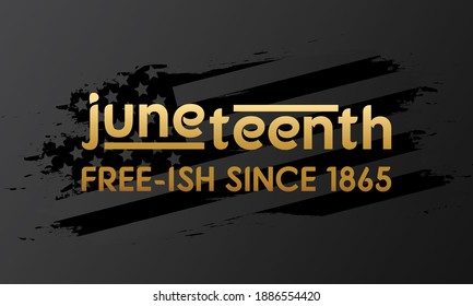 Juneteenth Freedom Day. African-American Independence Day, June 19. Juneteenth Celebrate Black Freedom. T-Shirt, banner, greeting card design. Vector ilustration. EPS 10