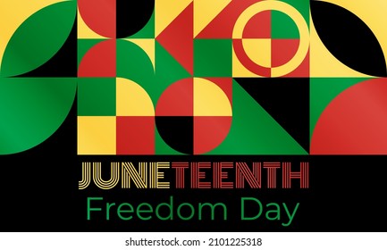 Juneteenth Freedom Day. African-American Independence Day, June 19. Juneteenth Celebrate Black Freedom. T-Shirt, banner, greeting card design. Vector ilustration. EPS 10