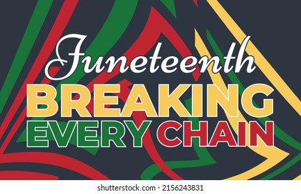 Juneteenth Freedom Day. African-American Independence Day, June 19. Juneteenth Celebrate Black Freedom. T-Shirt, banner, greeting card design. Vector ilustration. EPS 10