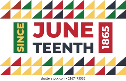 Juneteenth Freedom Day. African-American Independence Day, June 19. Juneteenth Celebrate Black Freedom. T-Shirt, banner, greeting card design. Vector ilustration. EPS 10