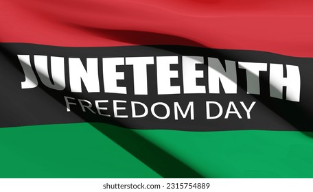 Juneteenth Freedom Day. African-American Independence Day, June 19. EPS10 vector