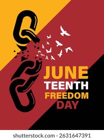 Juneteenth Freedom Day. African-American Independence Day, June 19. Juneteenth Celebrate Black Freedom. banner, greeting card design