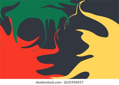 Juneteenth Freedom Day. African-American Independence Day, abstract banner, Vector Illustration Celebrating America's Juneteenth Day
