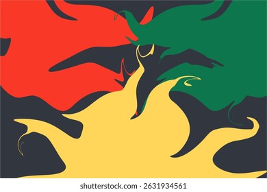 Juneteenth Freedom Day. African-American Independence Day, abstract banner, Vector Illustration Celebrating America's Juneteenth Day