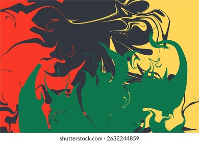 Juneteenth Freedom Day. African-American Independence Day, abstract banner, Illustration Celebrating America's Juneteenth Day