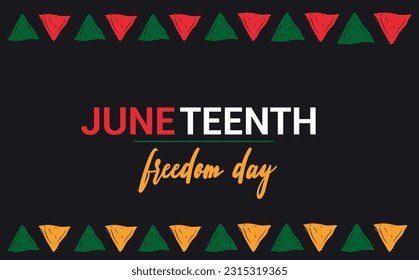 Juneteenth Freedom Day Background. Africa pattern