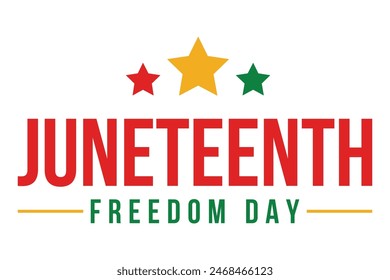 Juneteenth Freedom Day background,  Annual American holiday, celebrated in June 19. African-American history and heritage. 