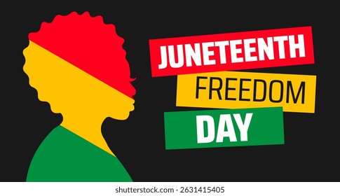 Anuncio de fondo del Día de la Libertad de Juneteenth o Plantilla de diseño de carteles. se observa cada año en junio. Concepto de Festiva. Uso a cualquier Plantilla, tarjeta, cartel, cartel, Plantilla.
