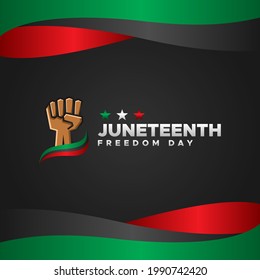 Juneteenth Freedom Day Background Design