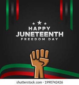 Juneteenth Freedom Day Background Design