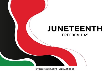 Juneteenth Freedom Day Background Design. Vector Illustration.