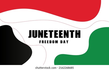 Juneteenth Freedom Day Background Design. Vector Illustration.