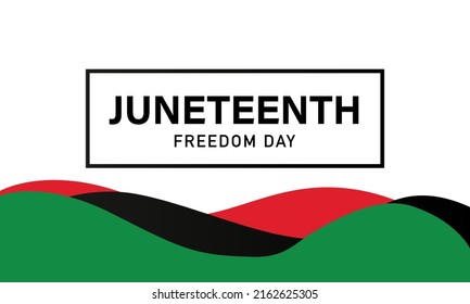 Juneteenth Freedom Day Background Design. Vector Illustration.