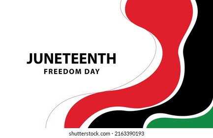 Juneteenth Freedom Day Background Design. Banner, Poster, Greeting Card. Vector Illustration.