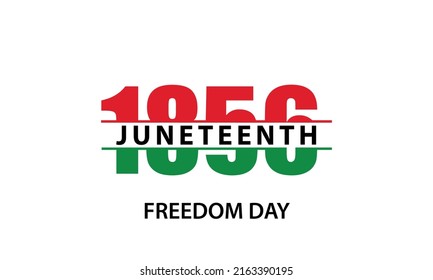 Juneteenth Freedom Day Background Design. Banner, Poster, Greeting Card. Vector Illustration.