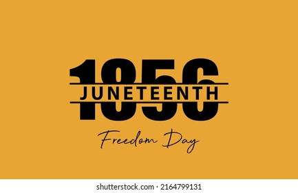 Juneteenth Freedom Day Background Design. Banner, Poster, Greeting Card. Vector Illustration.