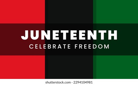 Juneteenth Freedom Day Background Design. For celebrate freedom day in june. Banner, Poster, Greeting Card. Vector Illustration.