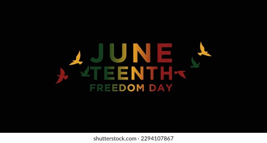 Juneteenth Freedom Day Background Design. For celebrate freedom day in june. Banner, Poster, Greeting Card. Vector Illustration.