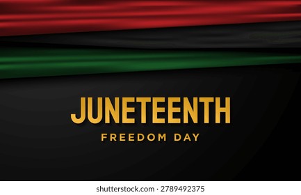 Juneteenth Freedom Day background design. Great for greeting card, poster, banner, website background, and more.