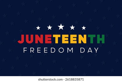 Juneteenth Freedom Day Background. Freedom or Emancipation day background design
