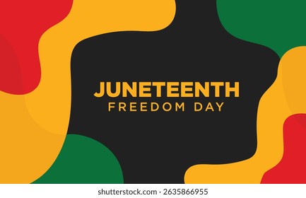 Juneteenth Freedom Day Background. Freedom or Emancipation day background design	