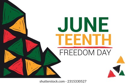 Juneteenth Freedom Day Background. Patterns