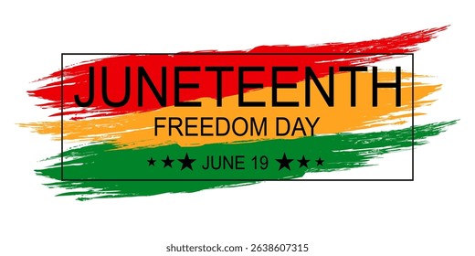 Juneteenth Freedom Day Banner - vector