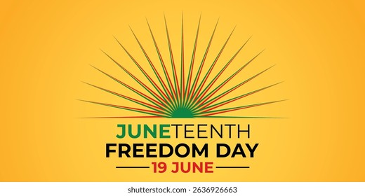 Juneteenth Freedom Day banners, June 19. African American history and heritage. Template for poster, greeting card, banner, background, wallpaper, pattern, graphic and printing.