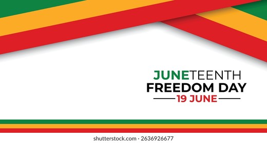 Juneteenth Freedom Day banners, June 19. African American history and heritage. Template for poster, greeting card, banner, background, wallpaper, pattern, graphic and printing.