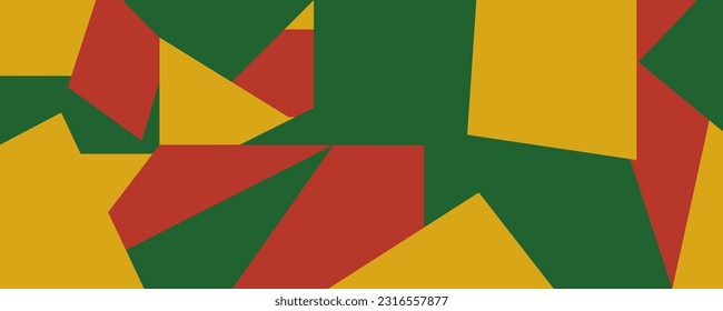 Juneteenth Freedom Day or black history abstract illustration. Geometric background shape texture. Website header banner vector for ads, card, poster. African American