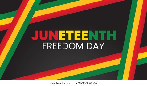 Juneteenth Freedom Day. Black History Background