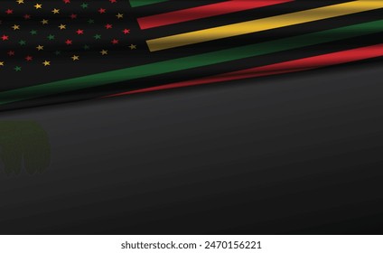 Juneteenth Freedom Day Black, red, and green banner or header background