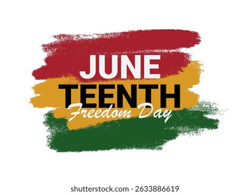 Fondo de pincel del Día de la Libertad de Juneteenth