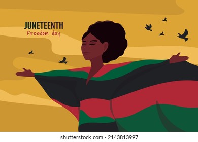 juneteenth freedom day card design