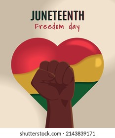 diseño de tarjeta del día de la libertad del 11 de junio