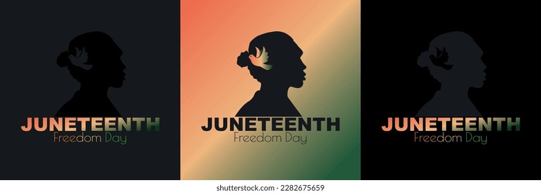 Juneteenth Freedom Day card set.