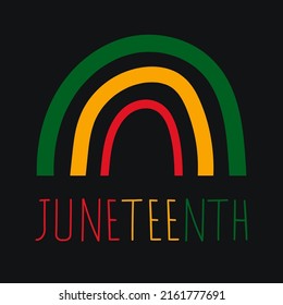 Juneteenth Freedom Day Celebration Abstract Banner