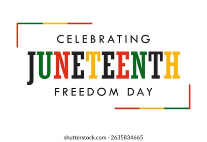 Juneteenth Freedom Day Celebration Vector Illustration