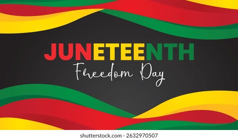 Anuncio de la bandera del Día de la Libertad de Juneteenth