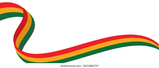 Ilustración del símbolo de la bandera del día de la libertad de Juneteenth 