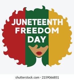 Juneteenth freedom day, Happy Juneteenth day shirt print template typography design for vector file.