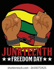 Juneteenth Freedom Day Juneteenth Freedom Day  Happy Juneteenth Day shirt print template typography design for art