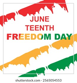 Juneteenth Freedom Day illustration vector