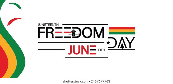 Juneteenth Freedom Day Inspiring Design for June 19th