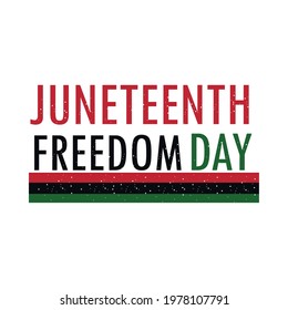 juneteenth freedom day isolated style