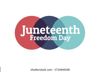 Juneteenth, Freedom Day. June 19. Holiday concept. Template for background, banner, card, poster with text inscription. Vector EPS10 illustration
