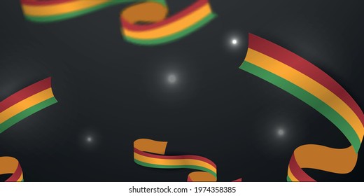 Juneteenth Freedom Day. June 19 African American Liberation Day. Black, red and green. Vector illustration